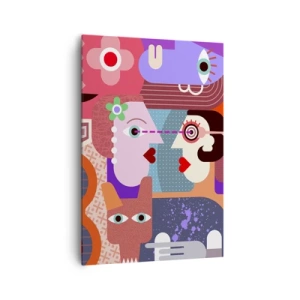 Quadro em tela - Olho no olho - 70x100 cm