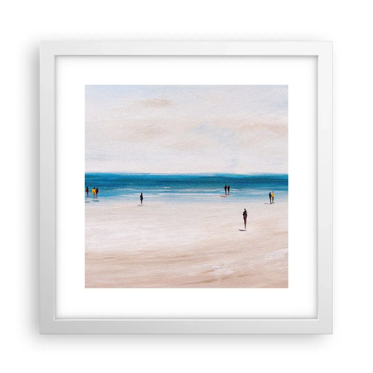 Pôster em moldura branca - Uma necessidade natural - 30x30 cm