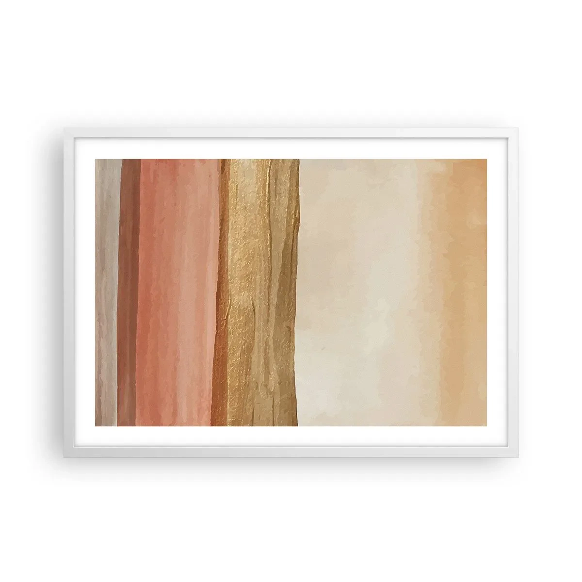 Pôster em moldura branca - Composição vertical - 70x50 cm
