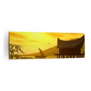 Quadro em tela - A desejada paz - 160x50 cm