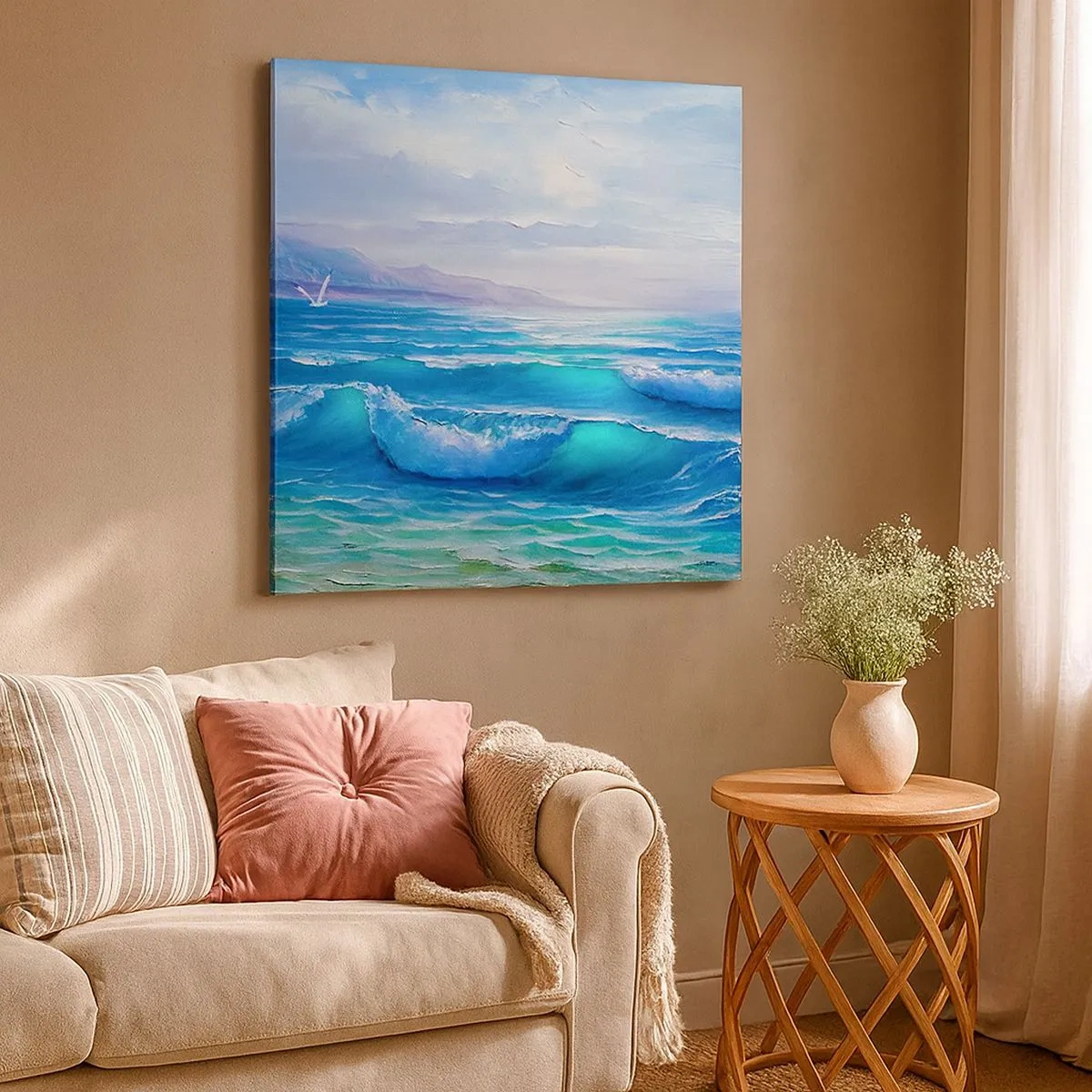 Quadro em tela - Conforta e consola - 30x30 cm