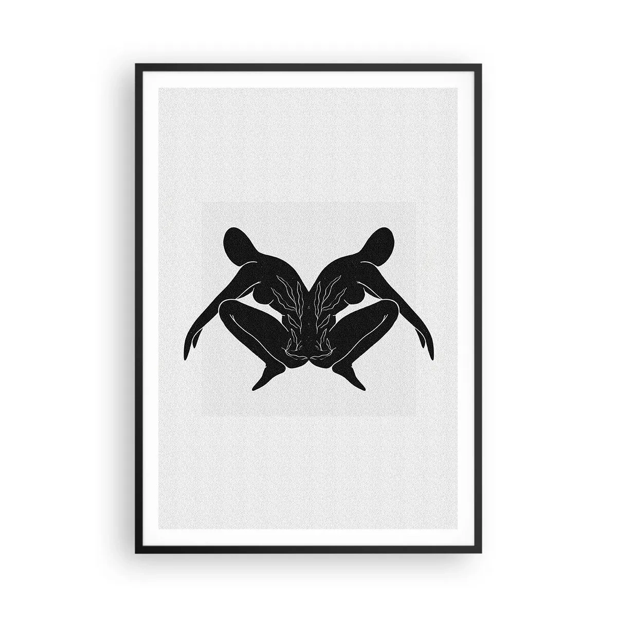 Pôster com moldura preta - Uma alma comum - 70x100 cm