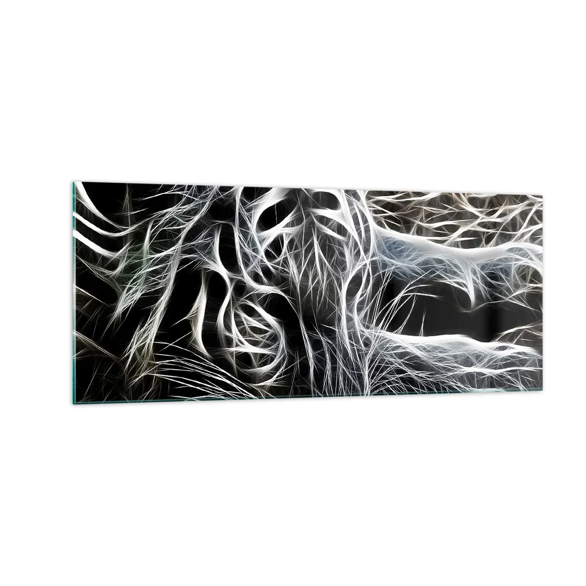 Quadro em vidro - Um estudo da leveza do gato - 100x40 cm