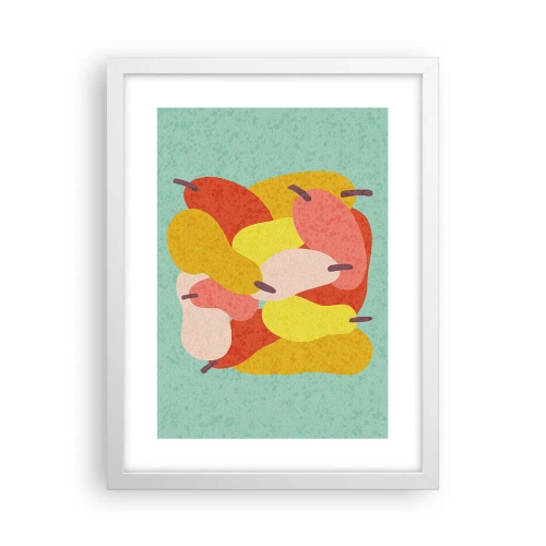 Pôster em moldura branca - Experimente o sol de verão - 30x40 cm