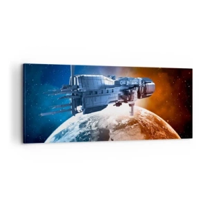 Quadro em tela - Observador atento - 100x40 cm