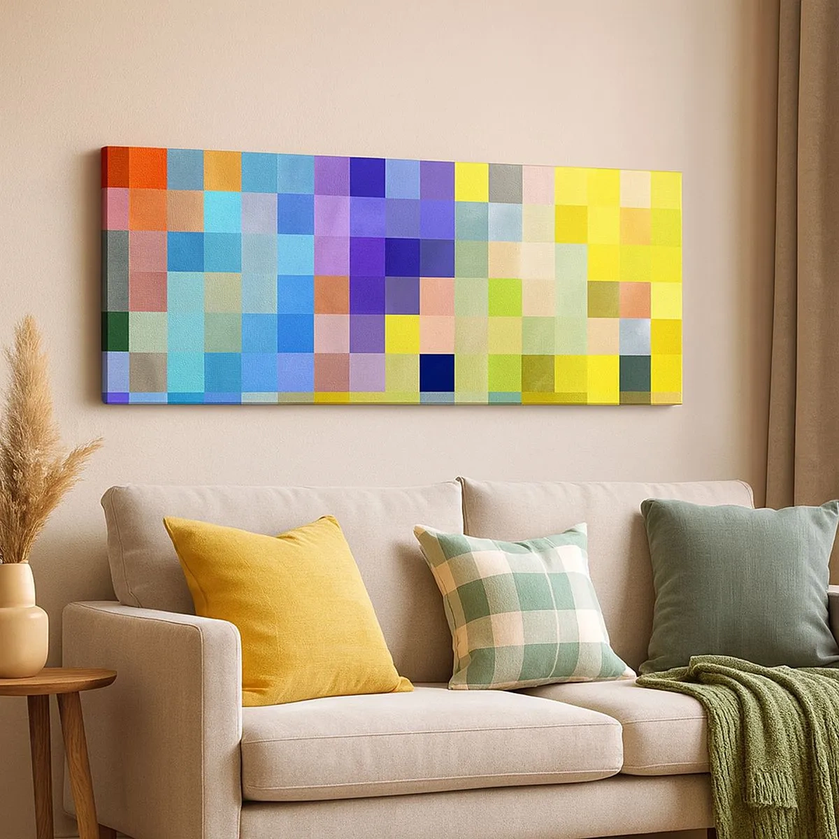 Quadro em tela - Todos diferentes, todos iguais - 100x40 cm