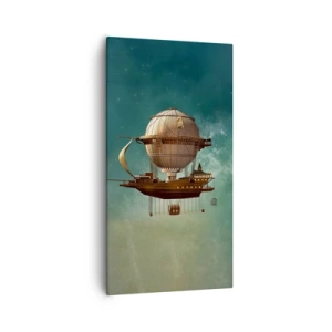 Quadro em tela - Saudações de Júlio Verne - 55x100 cm