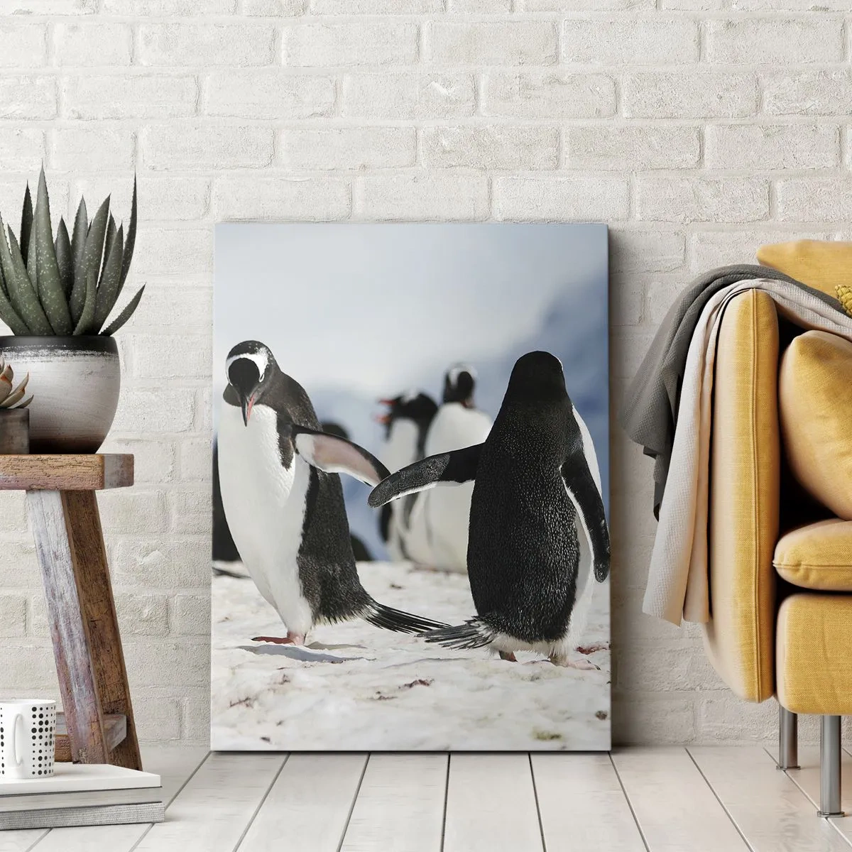 Quadro em tela - Dança na neve - 50x70 cm