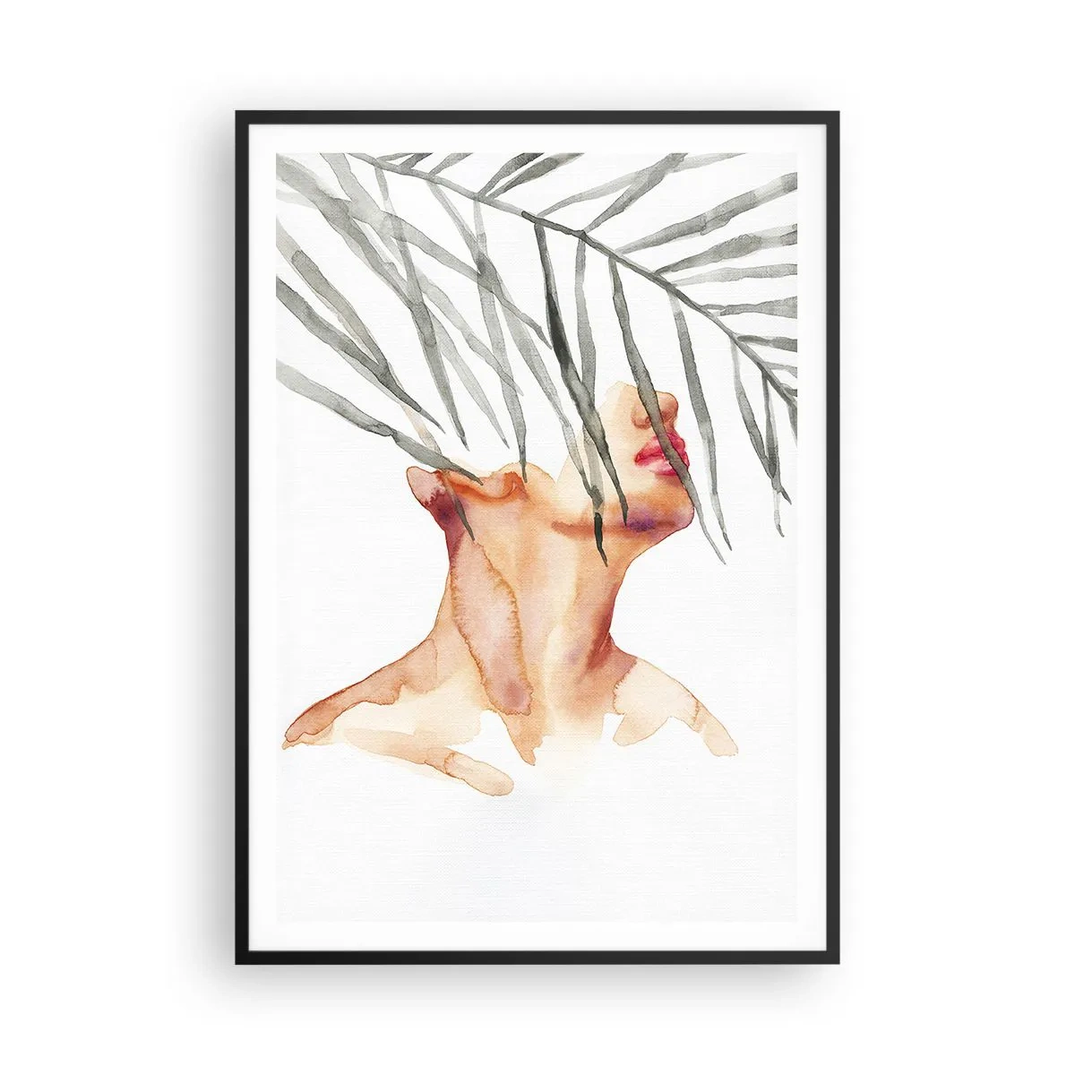 Pôster com moldura preta - Sentir o pulso dos trópicos - 70x100 cm