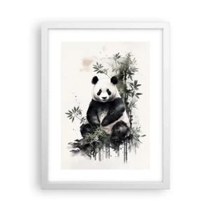 Pôster em moldura branca - Saudações da China - 30x40 cm