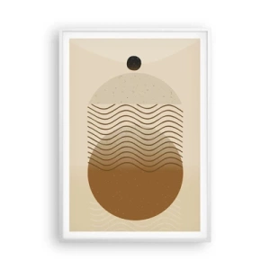 Pôster em moldura branca - Sobre a origem das figuras geométricas - 70x100 cm