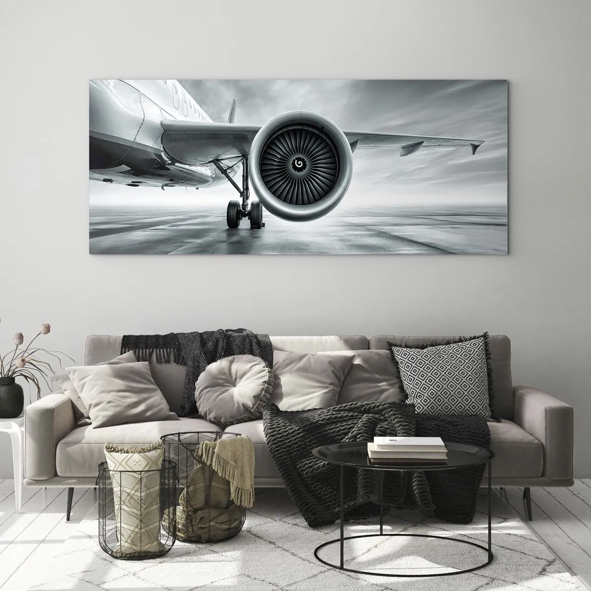 Quadro em vidro - Há poder! - 100x40 cm