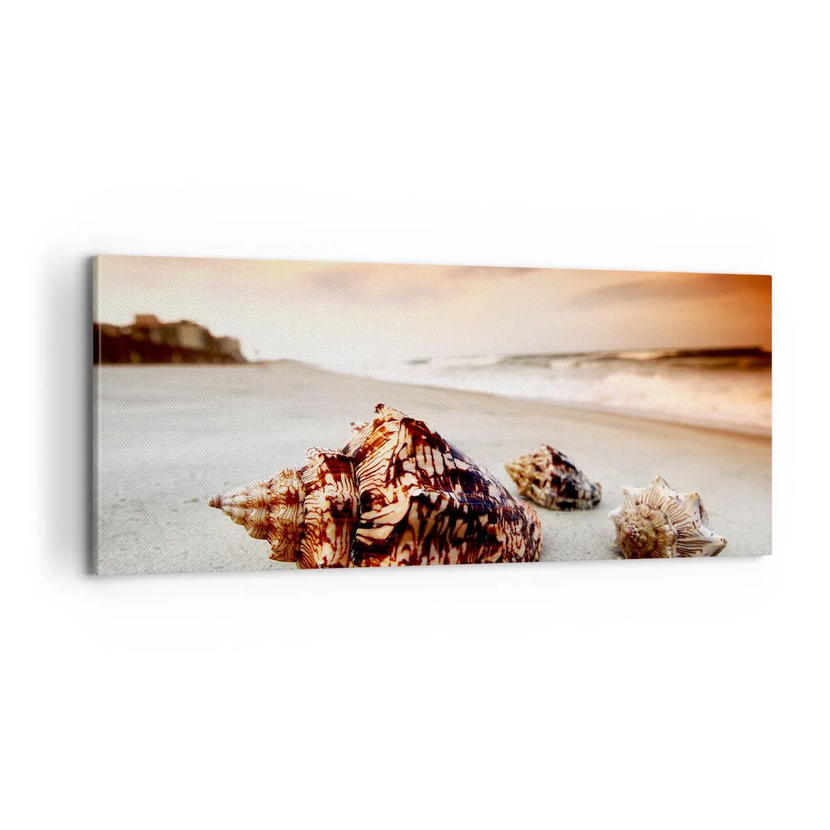 Quadro em tela - Expulso pelas ondas - 100x40 cm