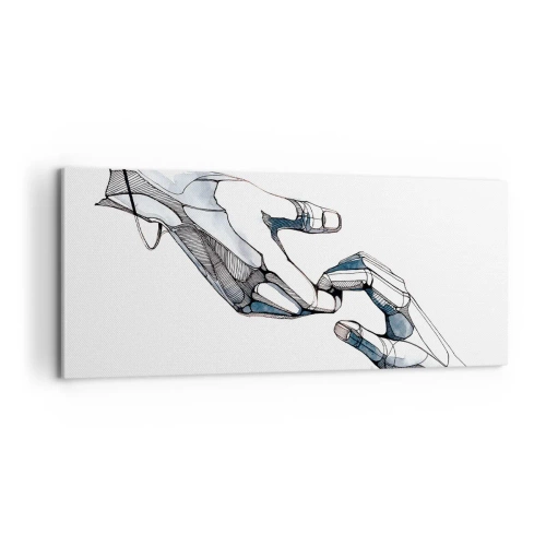 Quadro em tela - Um bom gesto - 100x40 cm