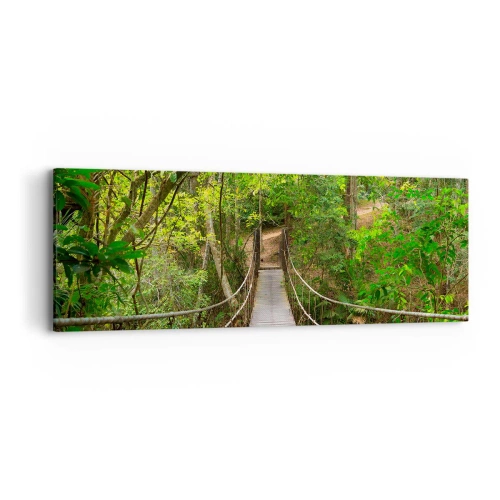Quadro em tela - Porque há uma videira a crescer no jardim - 90x30 cm