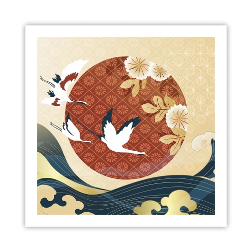 Pôster - Conto de fadas japonês - 60x60 cm