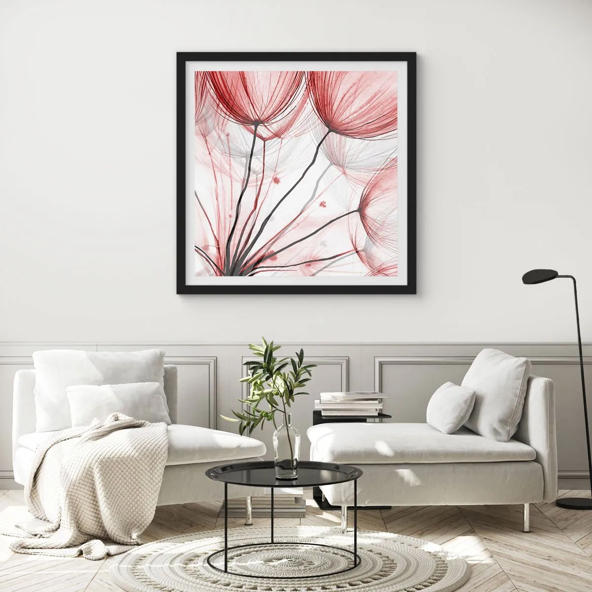 Pôster com moldura preta - Antes da partida - 60x60 cm