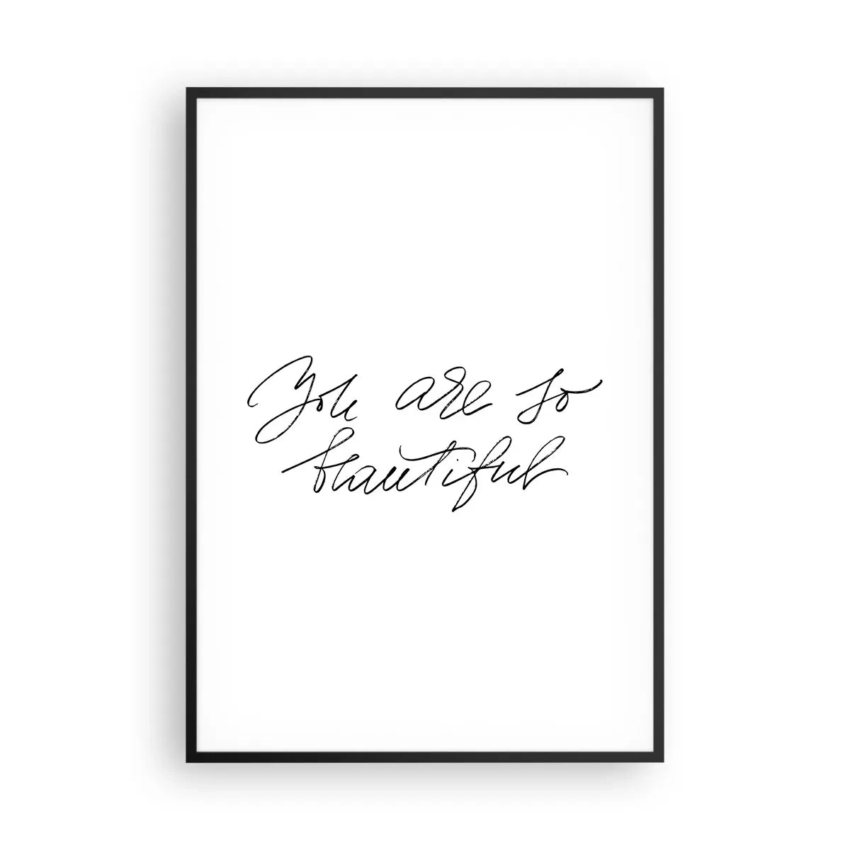 Pôster com moldura preta - De verdade, acredite... - 70x100 cm