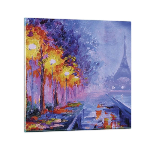 Quadro em vidro - Uma caminhada dos sonhos - 60x60 cm