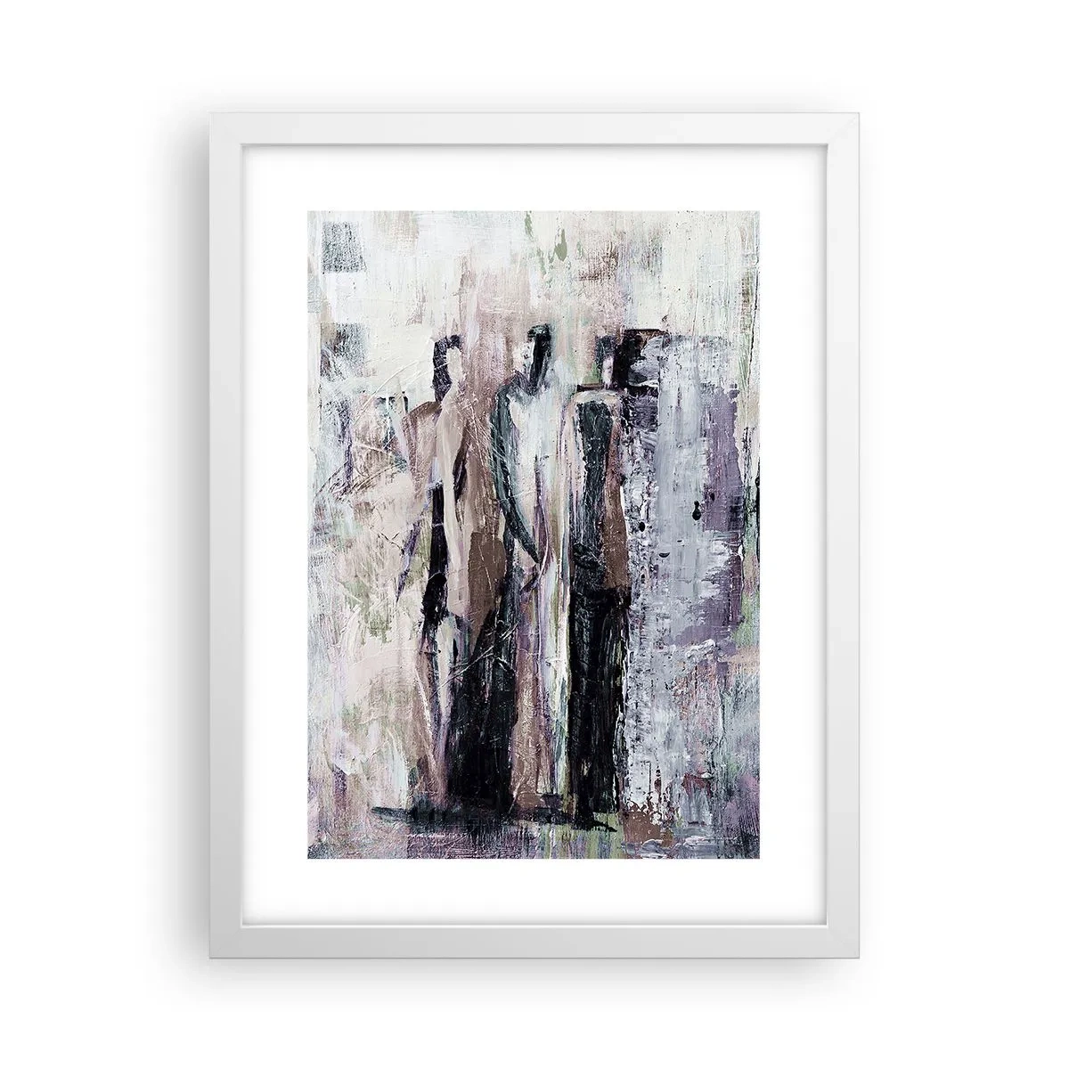 Pôster em moldura branca - Três misteriosos - 30x40 cm