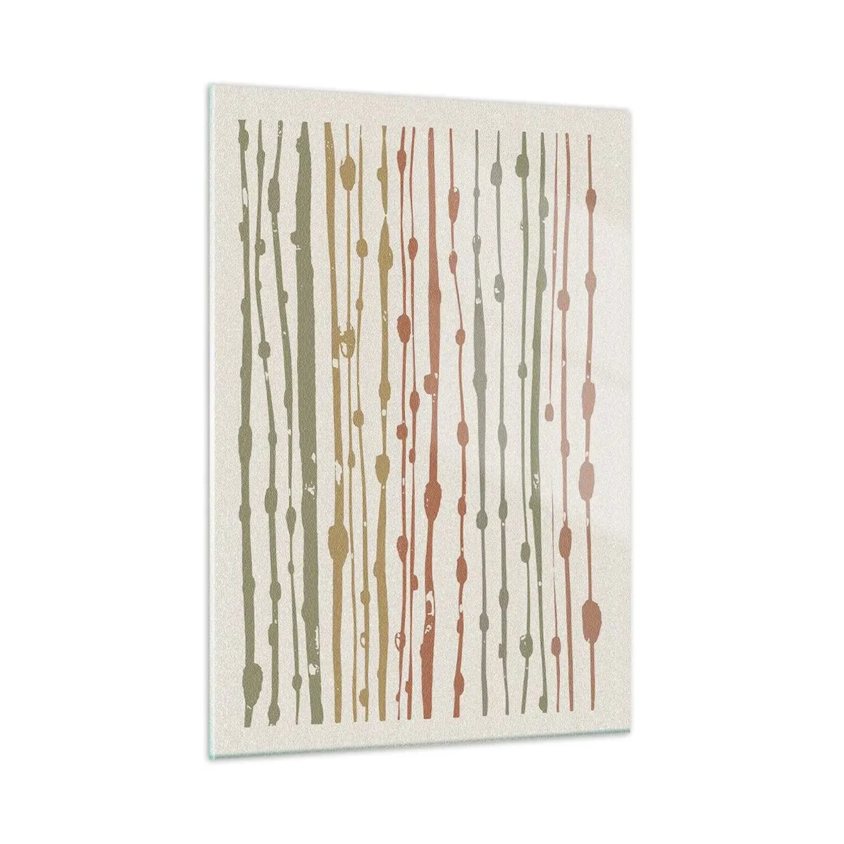 Quadro em vidro - Notação musical de cores - 50x70 cm