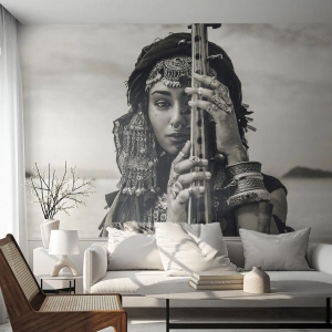 Papel de Parede Autocolante Deluxe Sticker - A própria música oriental - Mulher, Boho, Joia - 250x175 cm