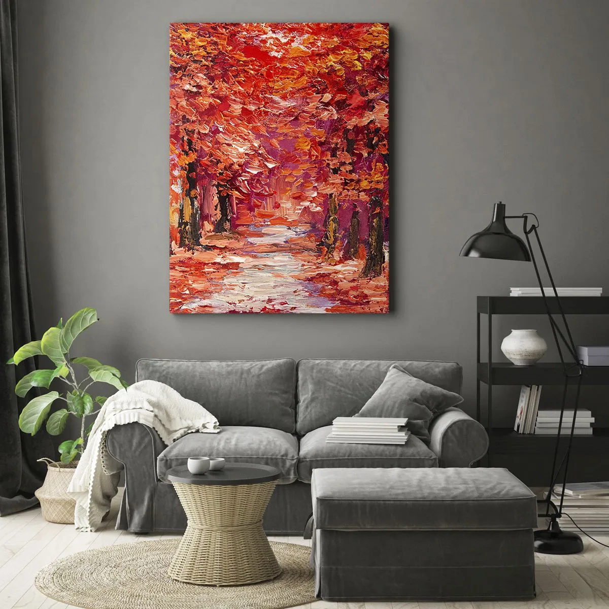 Quadro em tela - Impressão de outono - 50x70 cm