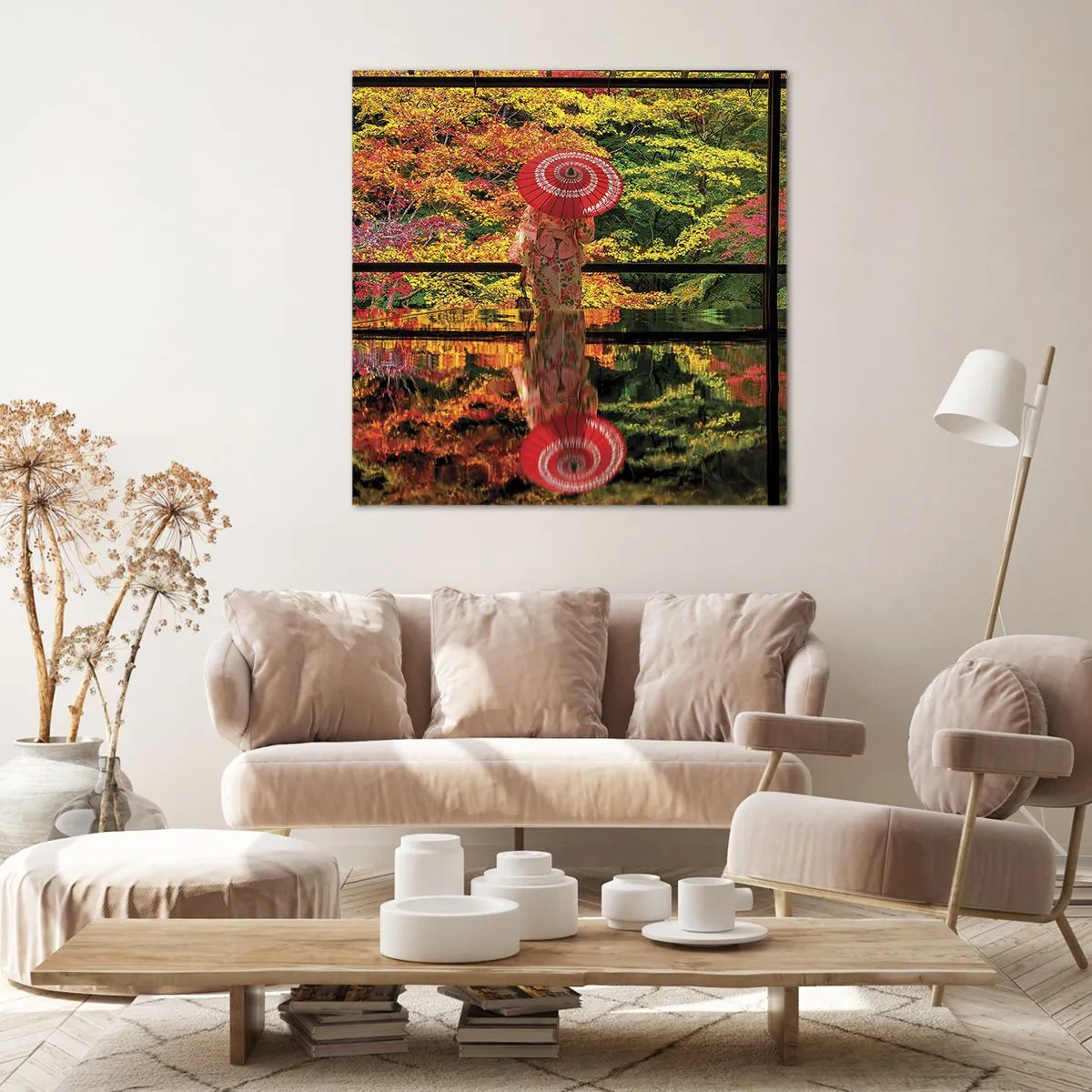 Quadro em tela - No templo da natureza - 60x60 cm