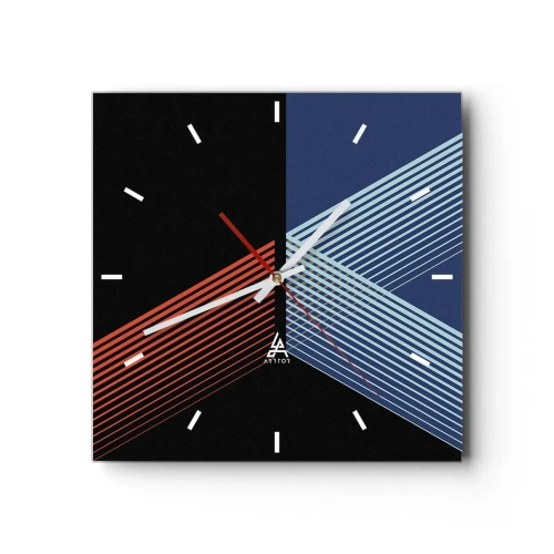 Relógio de parede - Relógio em vidro - Uma história simples - 30x30 cm