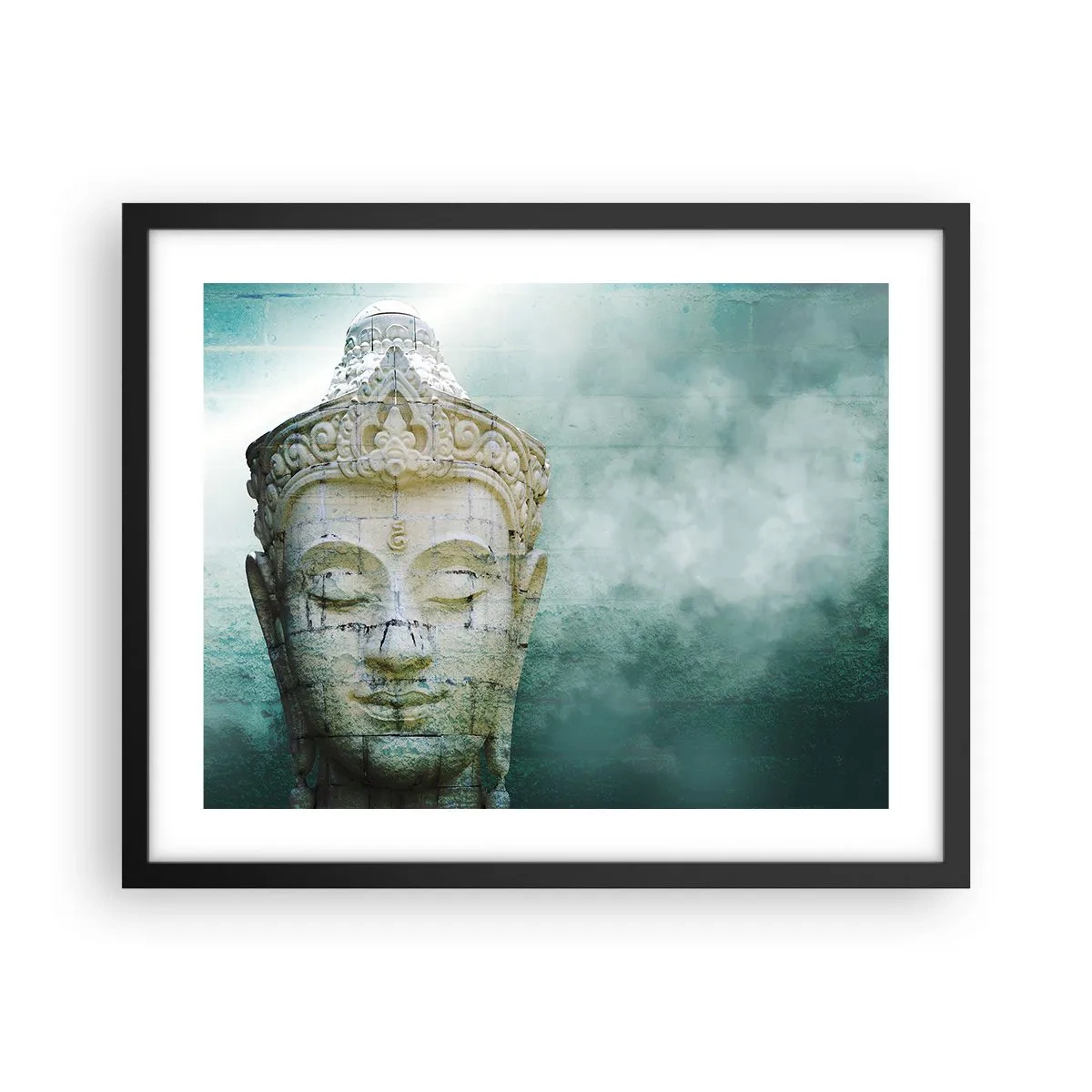 Pôster com moldura preta - Em busca da luz - 50x40 cm