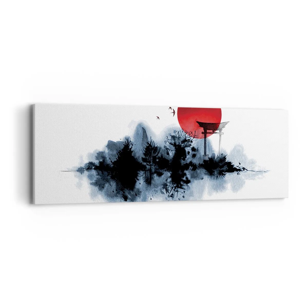 Quadro em tela - Vista japonesa - 90x30 cm