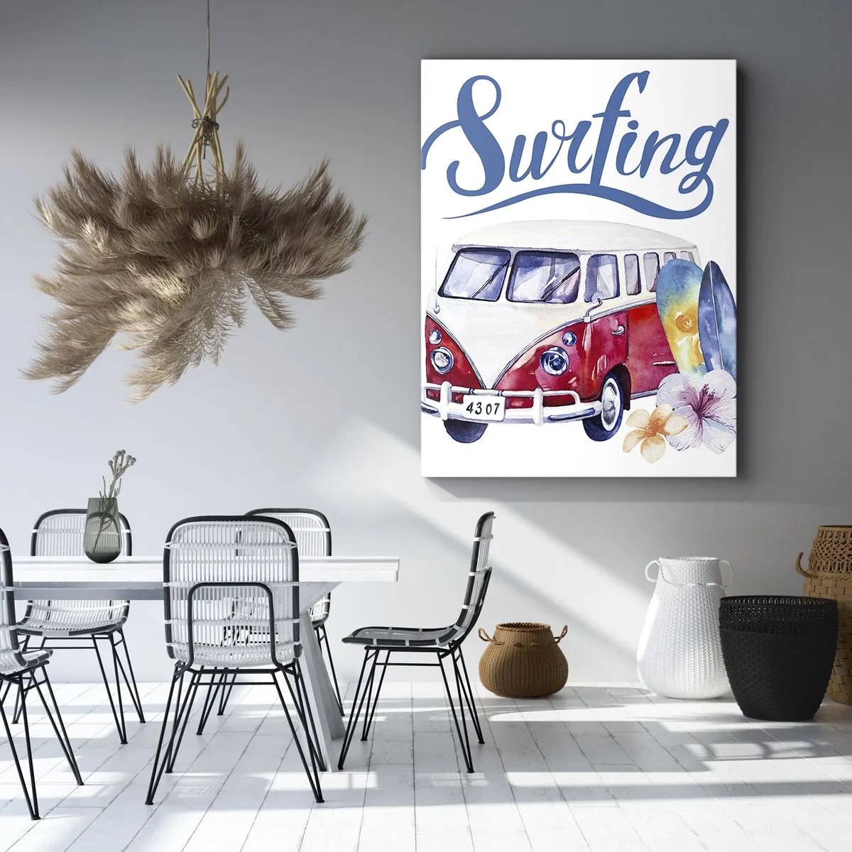 Quadro em tela - Pepino - um clássico para um surfista - 50x70 cm