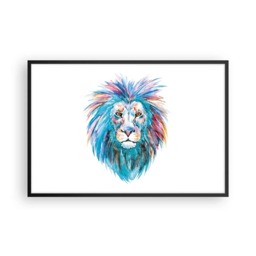 Pôster com moldura preta - Aura eletrizante - 91x61 cm