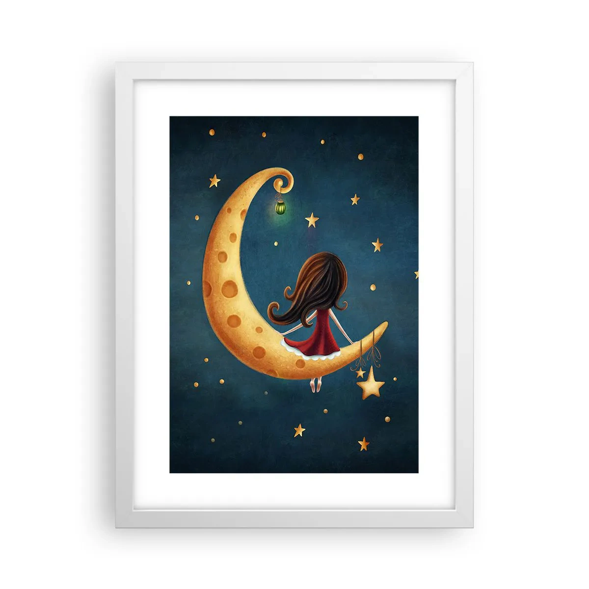 Pôster em moldura branca - Uma vez... - 30x40 cm