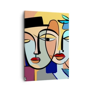 Quadro em tela - O randez vous de Picasso - 50x70 cm