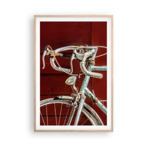 Pôster com moldura de carvalho claro - Feito para vencer - 61x91 cm