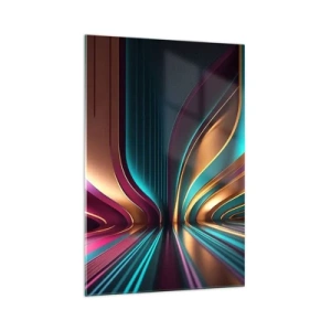 Quadro em vidro - Arquitetura de luz - 70x100 cm