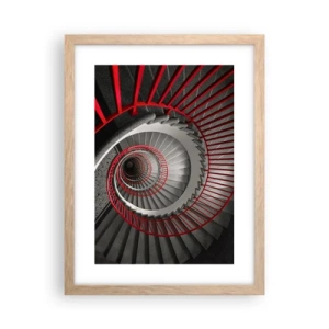 Pôster com moldura de carvalho claro - Diversão de arquitetura - 30x40 cm