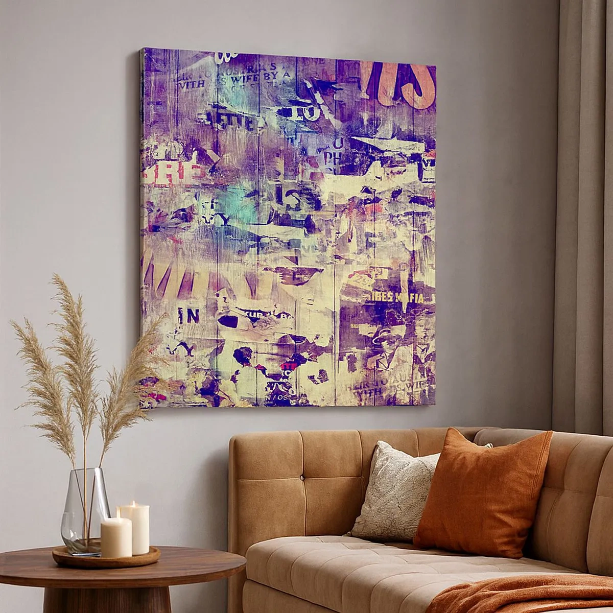 Quadro em tela - E isso é tudo o que resta - 30x30 cm