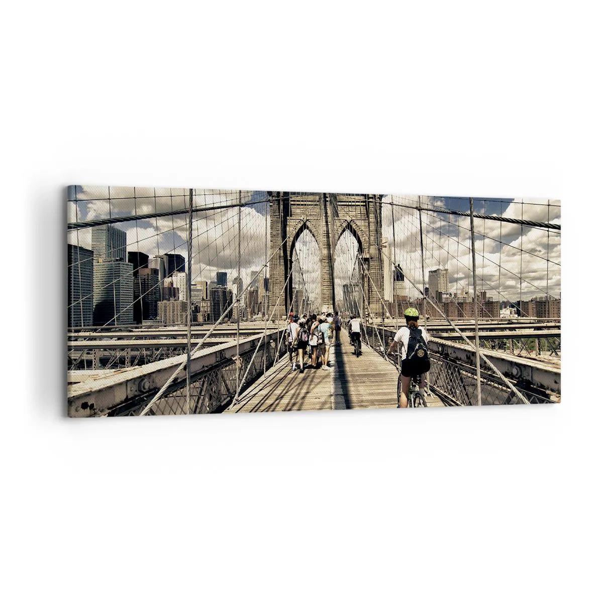 Quadro em tela - Direto para o coração da cidade - 120x50 cm