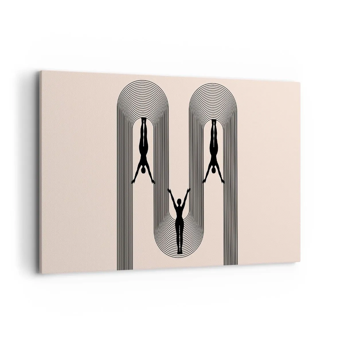 Quadro em tela - De cabeça para baixo - 120x80 cm