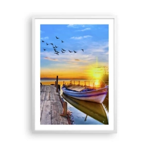 Pôster em moldura branca - Adeus, até amanhã - 50x70 cm