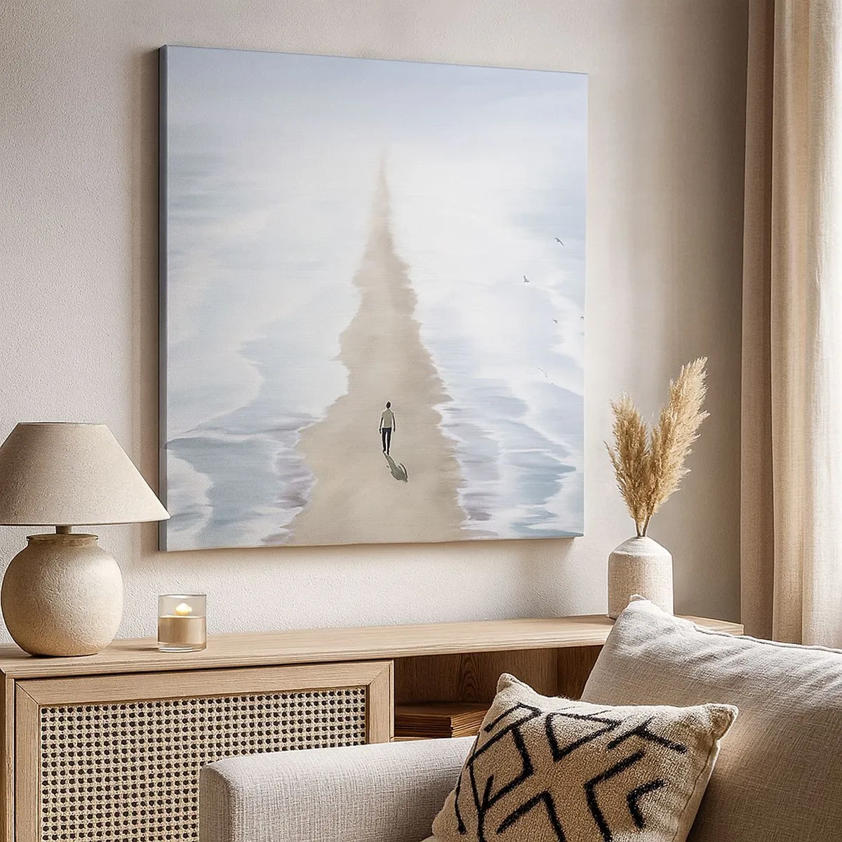 Quadro em tela - Um futuro brilhante - 30x30 cm