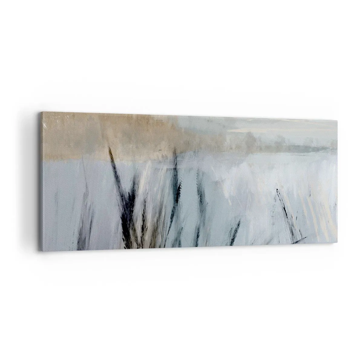Quadro em tela - Campos de inverno - 100x40 cm