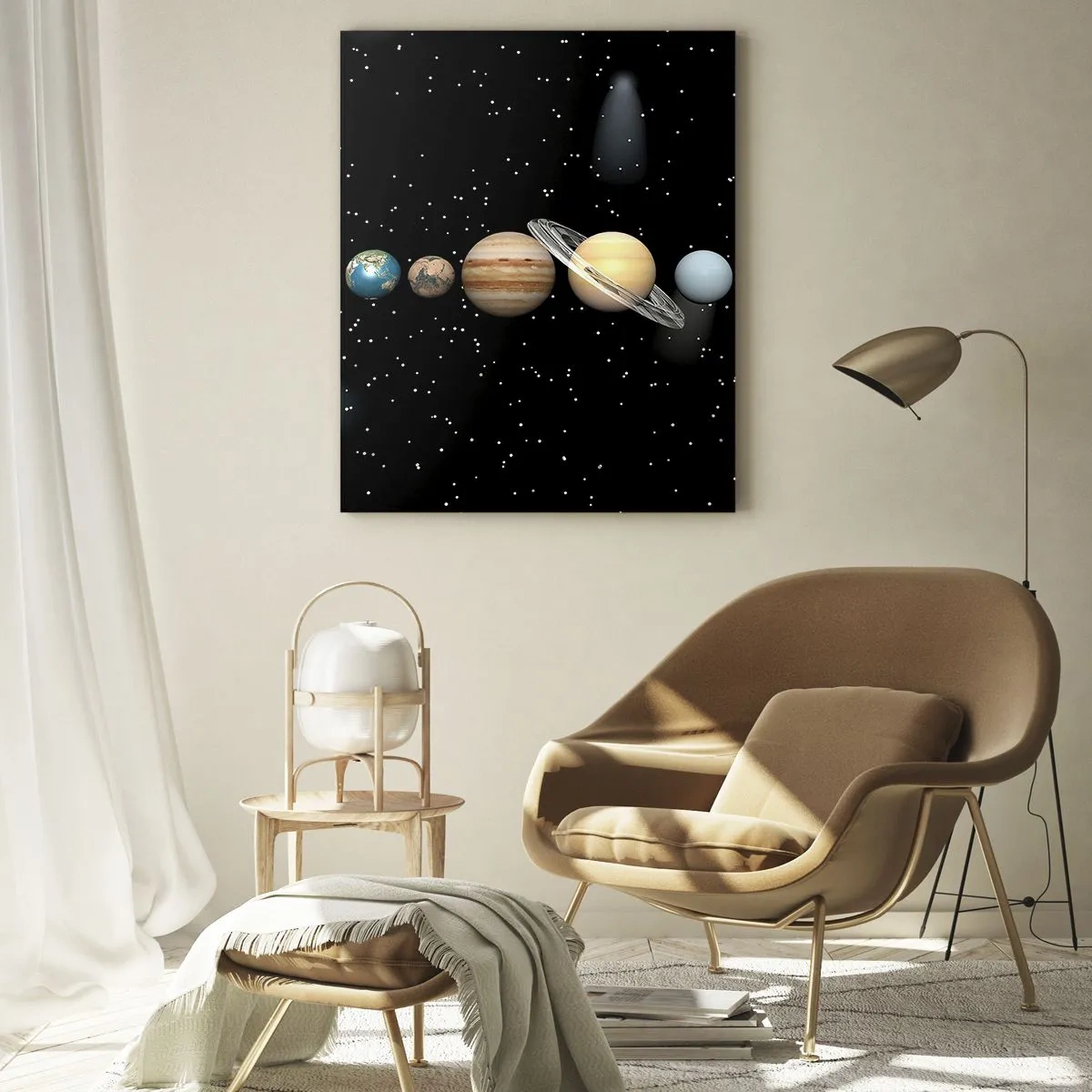 Quadro em vidro - E os planetas estão a enlouquecer... - 80x120 cm