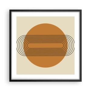 Pôster com moldura preta - O plano perfeito - 50x50 cm