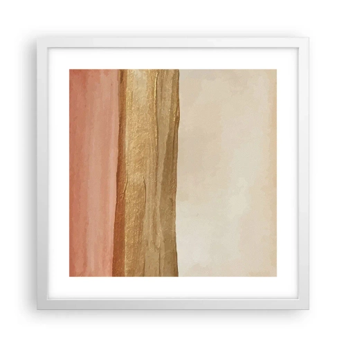 Pôster em moldura branca - Composição vertical - 40x40 cm