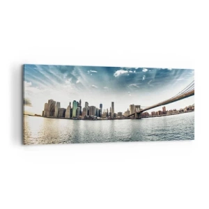 Quadro em tela - Ilha de Vidro - 100x40 cm