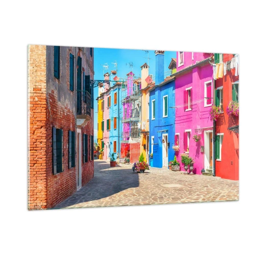 Quadro em vidro - A Cidade dos Papagaios - 120x80 cm