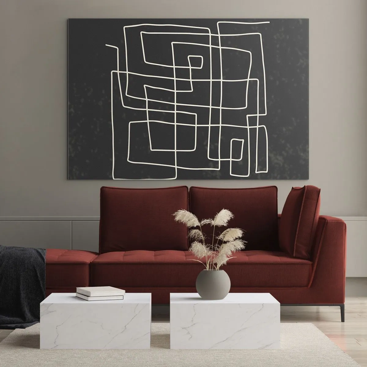 Quadro em vidro - Não é tão simples - 100x70 cm